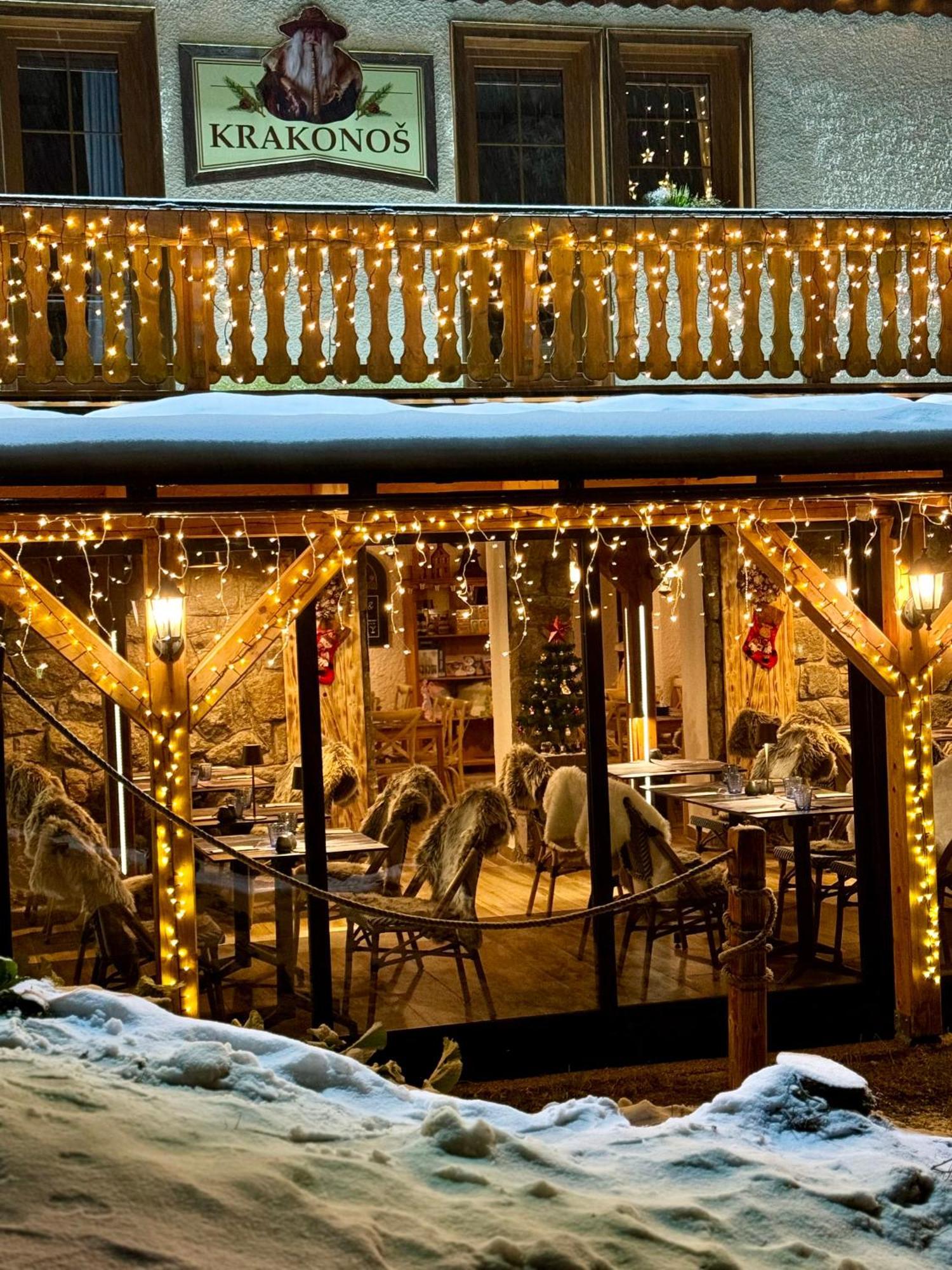 Pension & Restaurant Krakonos ハルラホフ エクステリア 写真